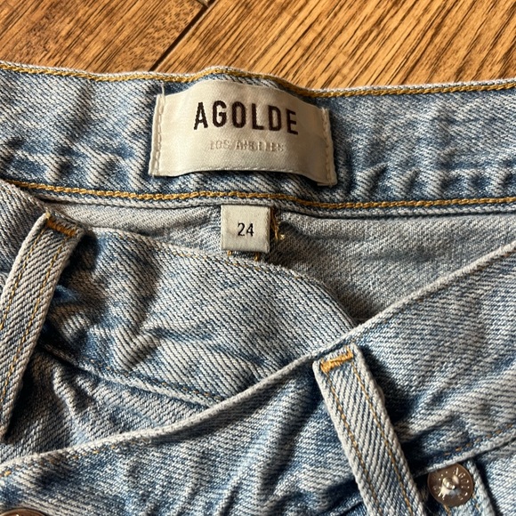 AGOLDE Criss Cross Straight Jeans - Picture 2 of 2